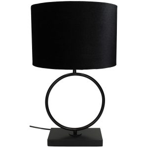Επιτραπέζιο Φωτιστικό ArteLibre Μαύρο Μέταλλο 30.5×30.5×49.5cm