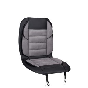 Μαξιλάρι Καθίσματος Αυτοκινήτου PVC/Σουέτ Γκρι 118×54.5cm