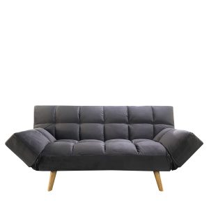 Καναπές Κρεβάτι Τριθέσιος ArteLibre ELVINA Γκρι Ύφασμα 182x82x88cm