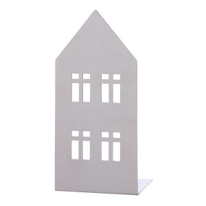 Κηροπήγιο Σπιτάκι ‘Casita’ Ατσάλι Ασημί 8×11.5x25cm