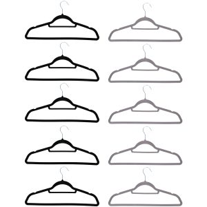 Κρεμάστρες Ρούχων 5Τμχ Βελούδινες 2 Χρώματα ALPINA