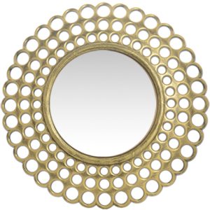 Καθρέπτης Τοίχου ArteLibre Χρυσό Πλαστικό Φ45.7×4.6cm
