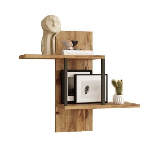 Ράφι Τοίχου ArteLibre DERRY Πεύκο Μοριοσανίδα/Μέταλλο 66×19.5x60cm