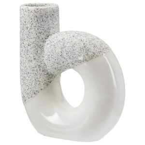 Διάτρητο Βάζο ‘Poppy’ Κεραμικό Λευκό 5x14x15cm