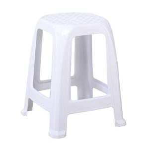 JELLO Σκαμπό Βοηθητικό Κήπου – Μπάνιου Στοιβαζόμενο, PP Απόχρωση Άσπρο