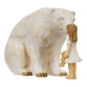 Φιγούρα Bear Child “Animal Lover” Child Motif Πολυρεζίνη Ecru PU 20x10x11.5cm