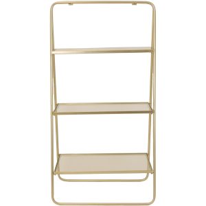 Ραφιέρα ArteLibre Χρυσό Μέταλλο 57x37x110cm