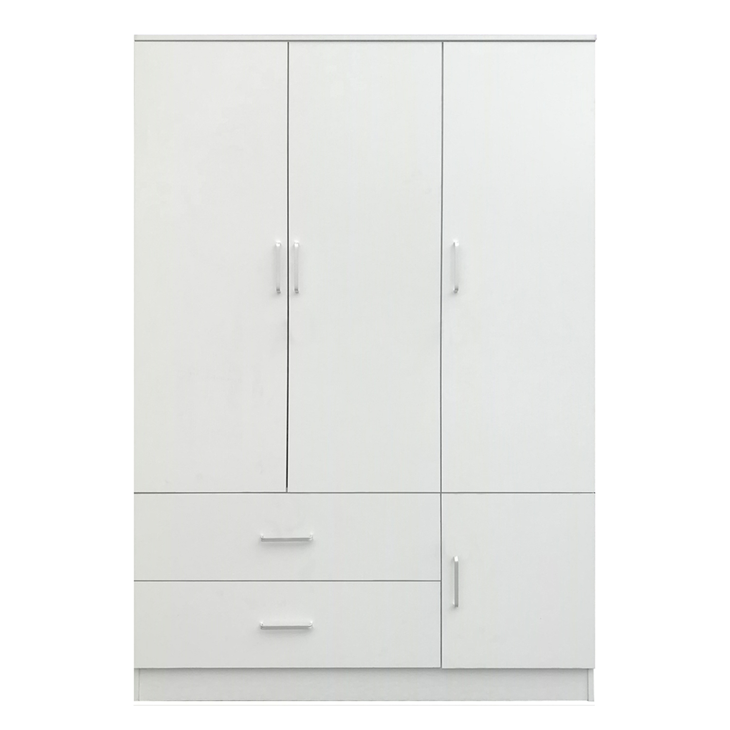 Ντουλάπα ArteLibre TUBEROSA Λευκό Μοριοσανίδα 120x50x180cm