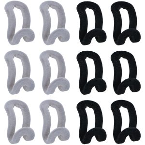 Συνδετήρες Κρεμάστρας Βελούδινοι 6Τμχ 2 Χρώματα ALPINA