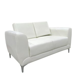 Καναπές Διθέσιος ArteLibre ELFRIC Λευκό PU 142x81x81cm