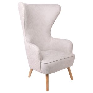 DOVELA Πολυθρόνα – Μπερζέρα Ύφασμα Εκρού