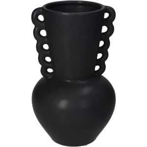 Βάζο ArteLibre Μαύρο Κεραμικό 13.7×13.7x22cm