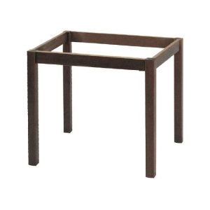 ΚΑΦΕΝΕΙΟΥ Βάση Τραπεζιού Οξιά Λυόμενο για Επιφάνεια 60x60cm, Βαφή Εμποτισμού Καρυδί