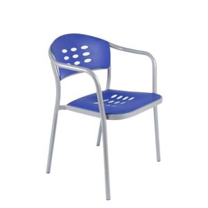 ENIGMA Πολυθρόνα Μέταλλο, Πολυπροπυλένιο Μπλε