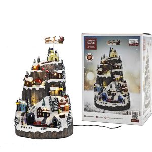 Χριστουγεννιάτικο Σκηνικό Με Φως, Μουσική Και Κίνηση 42cm