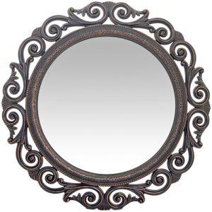 Καθρέπτης Τοίχου ArteLibre Μαύρο Πλαστικό Φ58.4×5.5cm