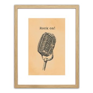 Πίνακας Σε Κορνίζα ArteLibre Πλαστικό ‘Rock On!’ 35x45x1.8cm