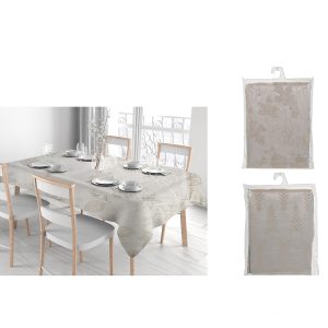 Χριστουγεννιάτικο Τραπεζομάντηλο Αντιλεκιακό Jacquard 140x240cm Σε 2 Σχέδια