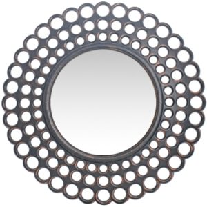 Καθρέπτης Τοίχου ArteLibre Μαύρο Πλαστικό Φ45.7×4.6cm