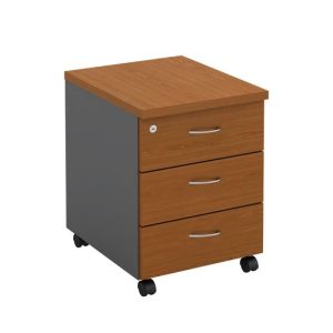 ΣΥΡΤΑΡΙΕΡΑ-Α Τροχήλατη, Με 3 συρτάρια, Απόχρωση Dark Grey – Cherry