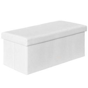 ORION Σκαμπό Αποθηκευτικό – Βοηθητικό, PU Άσπρο