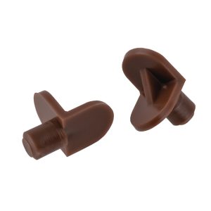 Στήριγμα Ραφιού Φ6mm Καφέ Πλαστικό