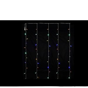 Χριστουγεννιάτικη Κουρτίνα Με 120 LED Πολύχρωμο 1x3m