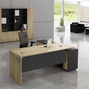 PROJECT Γραφείο Αριστερή Γωνία, Απόχρωση Sonoma – Γκρι