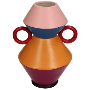Βάζο ArteLibre Πολύχρωμο Πορσελάνη 15.7×13.8×21.3cm