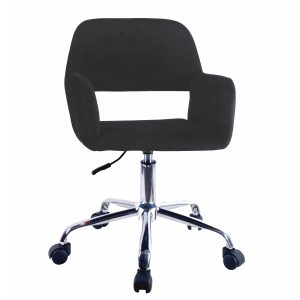 Καρέκλα Γραφείου ArteLibre KLOI Μαύρο Βελούδο 37x42x78-90cm