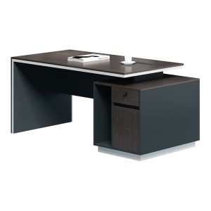 ADVANCE Γραφείο Σκούρο Καρυδί – Sky Grey