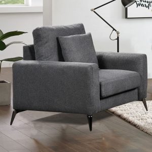 TIPO Πολυθρόνα Σαλονιού – Καθιστικού, Ύφασμα Γκρι
