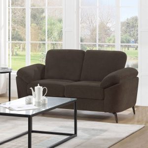KATRINA Καναπές 2θ – Σαλονιού – Καθιστικού, Ύφασμα Καφέ, K/D