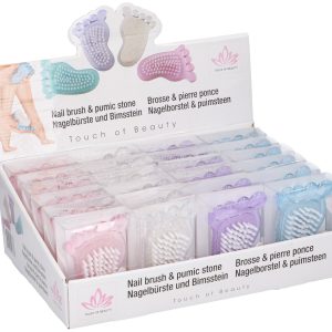 Σετ Πεντικιούρ Ελαφρόπετρα & Βουρτσάκι Νυχιών 2 Σε 1 LIFETIME TOUCH 11.5x8x3.8cm
