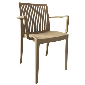 Πολυθρόνα Κήπου ArteLibre BARTS Μπεζ PP 53×55.2x82cm