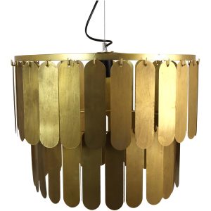 Φωτιστικό Κρεμαστό ArteLibre Χρυσό Μέταλλο 54.5×54.5x40cm