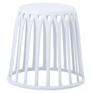 SABA Σκαμπό, Στοιβαζόμενο, PP-UV Άσπρο