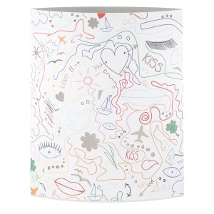 Διακοσμητικό Φως (LED) Έλλειψη ‘Modern Art’ Χαρτί Λευκό 6x13x16cm