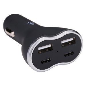 Φορτιστής Αυτοκινήτου 2xUSB A + 2xUSB C DUNLOP