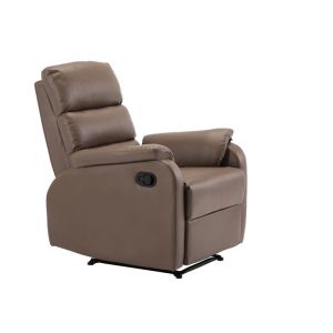 COMFORT Πολυθρόνα Relax Σαλονιού – Καθιστικού PU Cappuccino