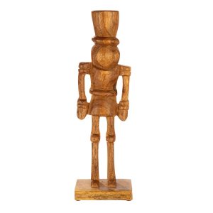 Φιγούρα Καρυοθραύστης ‘Tom’ Ξύλο Μάνγκο Εκρού 8×12.5x41cm