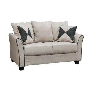 ASHLEY Καναπές Σαλονιού – Καθιστικού 2Θέσιος, Ύφασμα Μπεζ