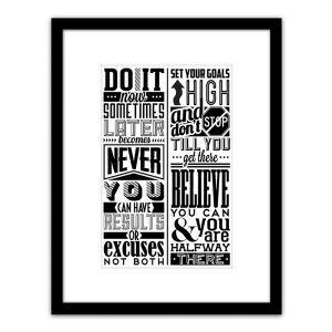 Πίνακας Σε Κορνίζα ArteLibre Πλαστικό ‘Quote’ 35x45x1.8cm