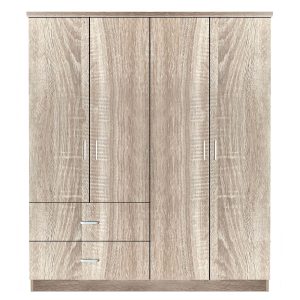 Ντουλάπα ArteLibre CANDY CANE Φυσικό Χρώμα 160x50x195cm