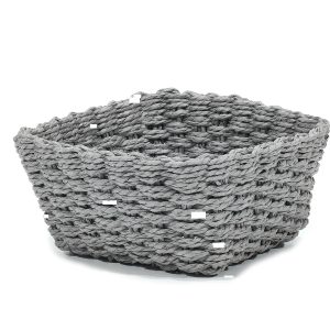 Καλάθι Τετράγωνο Γκρι 20x20x10cm