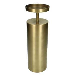 Κηροπήγιο ArteLibre Χρυσό Μέταλλο 10.5×10.5×32.5cm