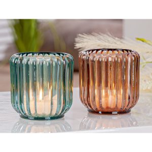 Φανάρι Καταιγίδας “Concordia” Γυάλινο Brown PU 18 Pcs. Assorted H. 85 cm D. 85 cm