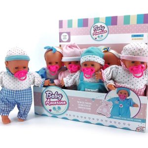 Κουκλίτσα Baby Amorino Πλαστικό/Ύφασμα Σε 6 Διαφορετικές Εμφανίσεις Για 3+ Ετών