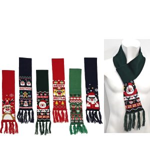 Χριστουγεννιάτικο Κασκόλ Με Χαρακτήρες 1m Σε 6 Σχέδια