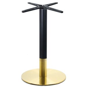 RIVA Βάση Τραπεζιού Gold Inox #201 – Black / 11,70 Kg